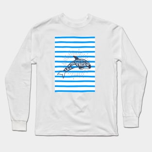 Nautical lettering: Let the sea set you free Long Sleeve T-Shirt